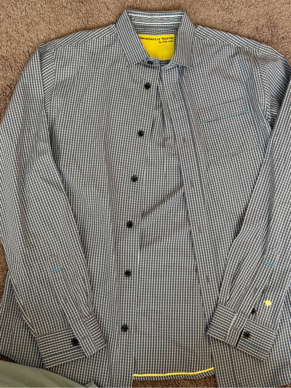 Descendant of Thieves long sleeve button-up shirt